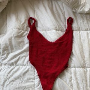 YouSwim red Eva one piece